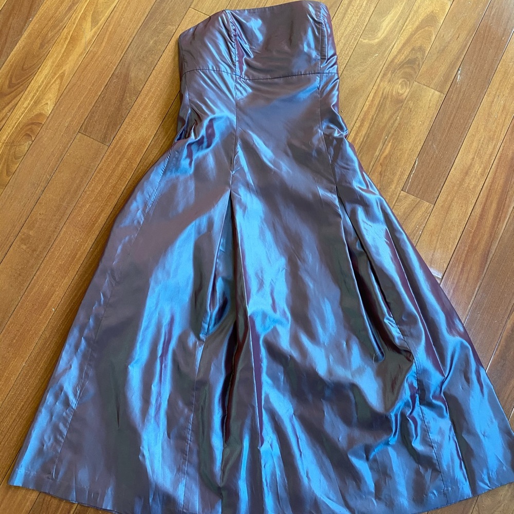 strapless long dress